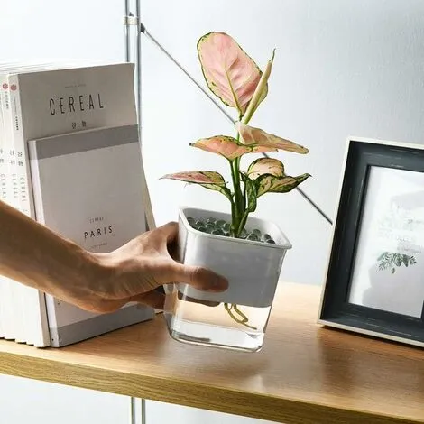 ECHOO 2-layer Flowerpot With Watered Flower Tank, Convenient For Watering The House 5 ECHOO 2-layer Flowerpot With Watered Flower Tank, Convenient For Watering The House - Image 3