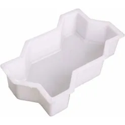 ECHOO Paving Mold 2 Pieces Concrete Pavement Mold DIY Plastic Path Maker Brick Cement Paving Mold