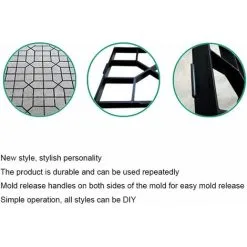 ECHOO Concrete Paver Mold Plastic Paving Reusable Path Maker Garden Path DIY Patio Driveway Sidewalk Mold 10 ECHOO Concrete Paver Mold Plastic Paving Reusable Path Maker Garden Path DIY Patio Driveway Sidewalk Mold -Indoor Flower Pot 58422406 4