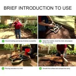 ECHOO Concrete Paver Mold Plastic Paving Reusable Path Maker Garden Path DIY Patio Driveway Sidewalk Mold 11 ECHOO Concrete Paver Mold Plastic Paving Reusable Path Maker Garden Path DIY Patio Driveway Sidewalk Mold -Indoor Flower Pot 58422406 5