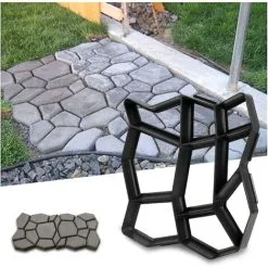 ECHOO Concrete Mold Sidewalk Form Formwork Plastic Form Forms For Concrete Slabs For The Garden 42.5 X 42. -Indoor Flower Pot 58422519 2
