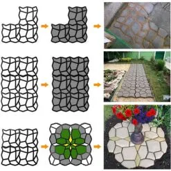 ECHOO Concrete Mold Sidewalk Form Formwork Plastic Form Forms For Concrete Slabs For The Garden 42.5 X 42. -Indoor Flower Pot 58422519 5