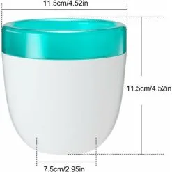 ECHOO Set Of 2 Self-Watering Plastic Flower Pots For Cacti, Bonsai, Succulents, White -Indoor Flower Pot 58424130 3