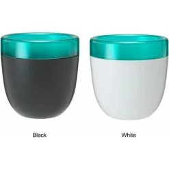 ECHOO Set Of 2 Self-Watering Plastic Flower Pots For Cacti, Bonsai, Succulents, White -Indoor Flower Pot 58424130 4