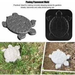 ECHOO Turtle Paving Mold Plastic Paving Medium Concrete Molds Stones Stepping Stone Garden Driveway Mold -Indoor Flower Pot 58425049 4