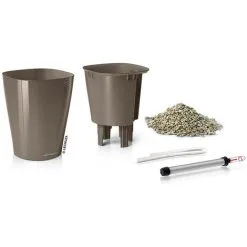 Lechuza Deltini Self Watering Pot Taupe 18cm 14904 -Indoor Flower Pot 58450207 3