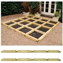 Forest Garden Pack Of 10 Easy Deck Bearers For Square Base Frame 240 X 7?7cm