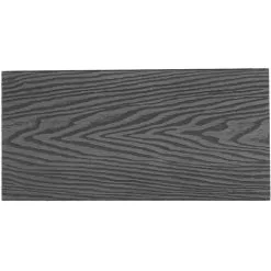 Livingandhome WPC Decking Waterproof Floor Tile Sample,Dark Grey