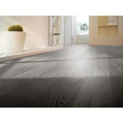 Livingandhome WPC Decking Waterproof Floor Tiles Set With Accessories Kit Light Grey,9.4㎡ -Indoor Flower Pot 64137413 2