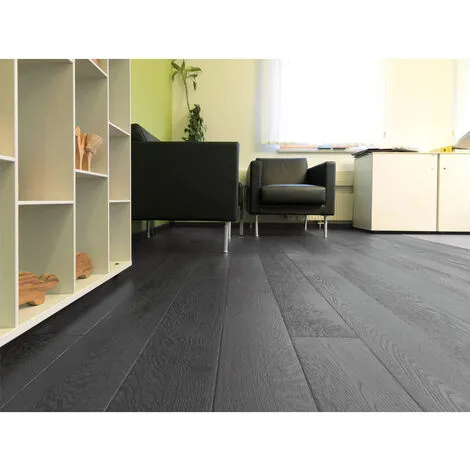 Livingandhome WPC Decking Waterproof Floor Tiles Set With Accessories Kit Dark Grey,5.2㎡ 4 Livingandhome WPC Decking Waterproof Floor Tiles Set With Accessories Kit Dark Grey,5.2㎡ - Image 2