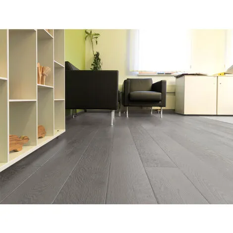 Livingandhome WPC Decking Waterproof Floor Tiles Set With Accessories Kit Light Grey,10.4㎡ 4 Livingandhome WPC Decking Waterproof Floor Tiles Set With Accessories Kit Light Grey,10.4㎡ - Image 2