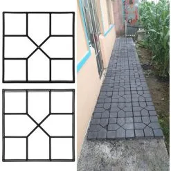 Yd. Garden Pavement Mold, 15.75 X 15.75 Inch DIY Path Maker Mold Reusable Concrete Cement Stone Design Paver Walk Maker Mould For Paving Pavement Patio Walkway -Indoor Flower Pot 64216270 5