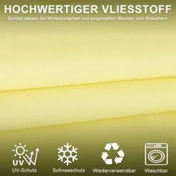 Plant Overwintering Cover, 180 X 120cm Plant Overwintering Veil, Reusable Overwintering Cover Suitable For Protecting Plants Outdoors In Winter SOEKAVIA -Indoor Flower Pot 64516092 5