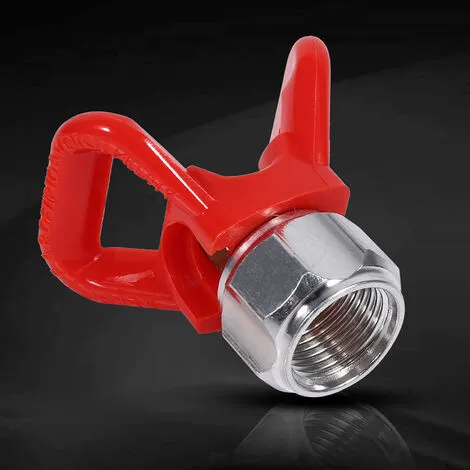 Yd. Paint Sprayer Tip Guard Base Airless Paint Sprayer Titan Guard Assembly Sprayer Nozzle Tool Compatible For Airless PaintUniversal Replacement Accessories (Red) 4 Yd. Paint Sprayer Tip Guard Base Airless Paint Sprayer Titan Guard Assembly Sprayer Nozzle Tool Compatible For Airless PaintUniversal Replacement Accessories (Red) - Image 2