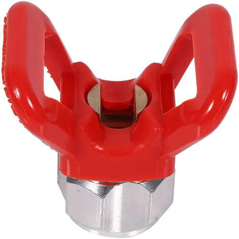 Yd. Paint Sprayer Tip Guard Base Airless Paint Sprayer Titan Guard Assembly Sprayer Nozzle Tool Compatible For Airless PaintUniversal Replacement Accessories (Red) 7 Yd. Paint Sprayer Tip Guard Base Airless Paint Sprayer Titan Guard Assembly Sprayer Nozzle Tool Compatible For Airless PaintUniversal Replacement Accessories (Red) - Image 5