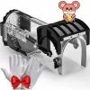 Langray Mouse Trap, Humane Mouse Traps For Indoors, Rodent Trap High Sensitive No Kill, Mousetrap Poison Substitute Friendly For Kids & Pet, Professional Mice Trap Mouse Catcher Reusable & Easy To Use (Black) -Indoor Flower Pot 66847427 1