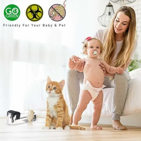 Langray Mouse Trap, Humane Mouse Traps For Indoors, Rodent Trap High Sensitive No Kill, Mousetrap Poison Substitute Friendly For Kids & Pet, Professional Mice Trap Mouse Catcher Reusable & Easy To Use (Black) 4 Langray Mouse Trap, Humane Mouse Traps For Indoors, Rodent Trap High Sensitive No Kill, Mousetrap Poison Substitute Friendly For Kids & Pet, Professional Mice Trap Mouse Catcher Reusable & Easy To Use (Black) - Image 2