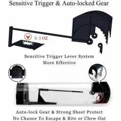 Langray Mouse Trap, Humane Mouse Traps For Indoors, Rodent Trap High Sensitive No Kill, Mousetrap Poison Substitute Friendly For Kids & Pet, Professional Mice Trap Mouse Catcher Reusable & Easy To Use (Black) 10 Langray Mouse Trap, Humane Mouse Traps For Indoors, Rodent Trap High Sensitive No Kill, Mousetrap Poison Substitute Friendly For Kids & Pet, Professional Mice Trap Mouse Catcher Reusable & Easy To Use (Black) -Indoor Flower Pot 66847427 4