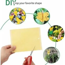 MONLY 20 Pz Yellow Double-sided Trap Fly, 1520cm Sticky Paper Stickers Against Whiteflies, Aphids, Gnats And Leaf Miners -Indoor Flower Pot 68261913 4