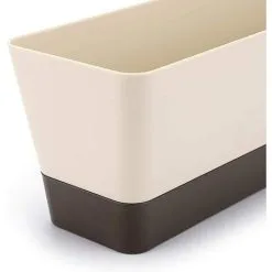 MONLY Rectangular Flower Box, 12 Rectangular Plastic Flower Pot, Outdoor Balcony Planters For Succulents, Flowers, African Violets, Set Of 2 -Indoor Flower Pot 68262335 4