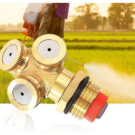 MONLY Pieces Brass Misting Spray Nozzle,Misting Spray Nozzle,3 Holes Spray Nozzle,Spray Nozzle Holes,For Lawn,Watering Gardening,Irrigation Agriculture 6 MONLY Pieces Brass Misting Spray Nozzle,Misting Spray Nozzle,3 Holes Spray Nozzle,Spray Nozzle Holes,For Lawn,Watering Gardening,Irrigation Agriculture - Image 4