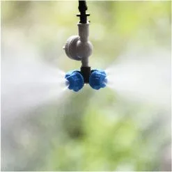 MONLY Garden Hose Connector Greenhouse Hanging Cross Atomize Spray Nozzle Water Spray Nozzle For Irrigation Sprayer Kit Garden Greenhouse 20set (Color : A) -Indoor Flower Pot 68263123 4