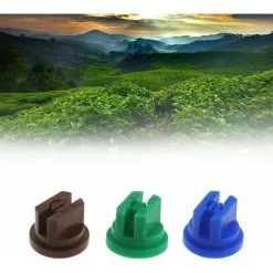 NAXUNNN 6 Pack 110 Degree Flat Fan Shape Assorted Spray Nozzle 0.15-0.6mm Weed Killer Spray Nozzles -Indoor Flower Pot 69438412 4