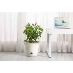 DENUOTOP Flower Pots 20CM Self-Watering Flower Pot, Long-Term Plant Pot For Water Storage, Deep Reservoir, Planter Pot For Indoor Plants Home Decoration - Beige, Set Of 4 11 DENUOTOP Flower Pots 20CM Self-Watering Flower Pot, Long-Term Plant Pot For Water Storage, Deep Reservoir, Planter Pot For Indoor Plants Home Decoration - Beige, Set Of 4 -Indoor Flower Pot 70075187 5