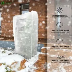 VOUNOT Set Of 3 Plant Protection Winter Fleece Horticultural Fleece Jacket 1.2m X 1.8m -Indoor Flower Pot 71025173 3