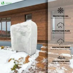 VOUNOT Set Of 3 Plant Protection Winter Fleece Horticultural Fleece Jacket 2m X 2.4m -Indoor Flower Pot 71044503 3