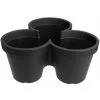 Geezy Garden Flower Pot Large Stackable Vertical Tripple Pocket Planter Self Watering Plant Pots, Polypropylene, 42 X 44 X 20 Cm 2 Geezy Garden Flower Pot Large Stackable Vertical Tripple Pocket Planter Self Watering Plant Pots, Polypropylene, 42 X 44 X 20 Cm -Indoor Flower Pot 71164107 1