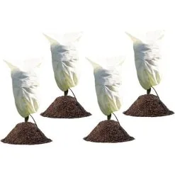 MEZHENG Pcs Plant Winter Cover 100x80cm Plant Winter Cover Winter Veil Tree Winter Cover Palm Tree Winter Cover With Adjustable Drawstring