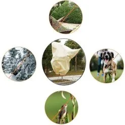 MEZHENG 4 Pcs Winter Plant Cover 100x80cm Plant Winter Cover Winter Veil Tree Winter Cover Palm Tree Winter Cover With Adjustable Drawstring -Indoor Flower Pot 72507992 5