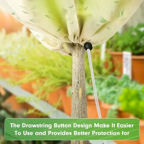 RHAFAYRE Plant Covers, Thicken Adjustable Plant Winter Cover With Drawstring Zipper, Winter Veil Frost Protection For Palm And Olive Tree 80x120cm 7 RHAFAYRE Plant Covers, Thicken Adjustable Plant Winter Cover With Drawstring Zipper, Winter Veil Frost Protection For Palm And Olive Tree 80x120cm - Image 5