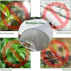 RHAFAYRE Wintering Veil For Outdoor Plants, Wintering Veil Roll Winter Plant Protection, Wintering Veil Garden, 1.6 X 5 M -Indoor Flower Pot 73470601 4