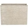 Beliani Modern Outdoor Indoor Flower Pot Stone Rectangular 25x60x45 Cm Beige Edessa 2 Beliani Modern Outdoor Indoor Flower Pot Stone Rectangular 25x60x45 Cm Beige Edessa -Indoor Flower Pot 7359959 1