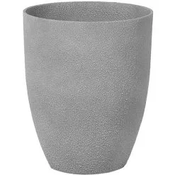 Beliani Tall Plant Pot Gardening Indoor Outdoor Flower Planter 35x42 Cm Grey Croton