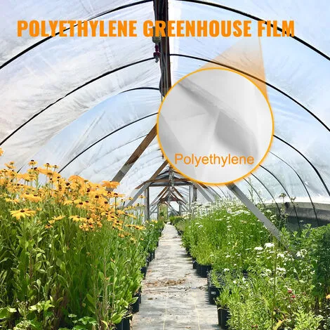 VEVOR Greenhouse Film, Greenhouse Polyethylene Film 16x25 Ft Greenhouse Plastic 4 VEVOR Greenhouse Film, Greenhouse Polyethylene Film 16x25 Ft Greenhouse Plastic - Image 2