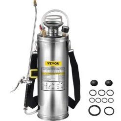 VEVOR Stainless Steel Sprayer 10L Household Gardening And Floor Cleaning Sprayer, Suitable For The Current Neds Of Industry, Agriculture, Commerce, Medicine And Other Industries