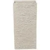 Beliani Flower Planter Tall Stone Garden Plant Pot Indoor Outdoor 30x60 Cm Beige Gaza -Indoor Flower Pot 7487108 1