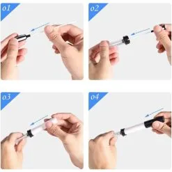 EINEMGELD 13.5CM Self Watering Plastic Flower Pot With Water Level Indicator - Set Of 3 Grey, Pot For Succulent Cactus Herb Planter Container, Modern Decor For Home Office 11 EINEMGELD 13.5CM Self Watering Plastic Flower Pot With Water Level Indicator - Set Of 3 Grey, Pot For Succulent Cactus Herb Planter Container, Modern Decor For Home Office -Indoor Flower Pot 75324834 5