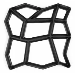 JOORRT Way Border Maker Way Way Cement Cement Pavé Concrete Reusable Design Mouleur Stone Walking DIY Reusable Concrete Brick Muste, Mold As