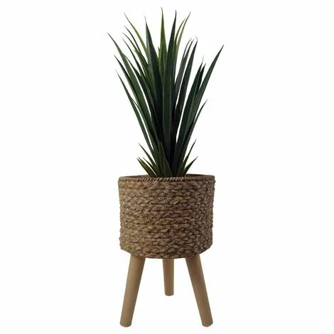 Leaf 39cm X 26cm Woven Effect Composite Large Planter 4 Leaf 39cm X 26cm Woven Effect Composite Large Planter - Image 2
