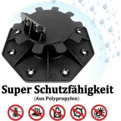 NAXUNNN 10 Pack Height Adjustable Bearings For WPC, BPC Deck Legs, 30mm-60mm Adjustable Legs 11 NAXUNNN 10 Pack Height Adjustable Bearings For WPC, BPC Deck Legs, 30mm-60mm Adjustable Legs -Indoor Flower Pot 77637046 5