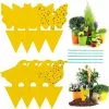 Muff 50Pcs Plug-in Fly Trap Insect Trap Sticker Yellow Garden Insect Catcher Anti Fly Indoor Against Vermin Anti Yellow Nematodes Fly Trap Against Gnats -Indoor Flower Pot 79468416 1