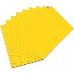 Muff 40Pcs Fly Trap Insect Traps Glue Traps Yellow Plates Double Sided Self-adhesive Plant For Garden Plant Flower Fruit, Protect Plants From Aphids, White Flies,15 X 20