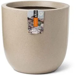 Egg Planter Waste Smooth 35x34 Cm Terrazzo Beige Capi