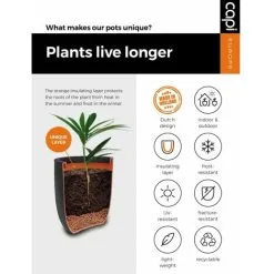 Egg Planter Waste Smooth 35x34 Cm Terrazzo Beige Capi -Indoor Flower Pot 82894830 5