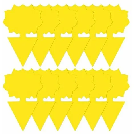 NAXUNNN 12pcs Insect Trap Wet Trap Sticker Double Sided Waterproof Ribbon Flytrap White Garden Plants - 4 NAXUNNN 12pcs Insect Trap Wet Trap Sticker Double Sided Waterproof Ribbon Flytrap White Garden Plants - - Image 2