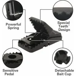 NAXUNNN Sensitive Plastic Plastic Mouse Trap Plastic Mouse Trap Mouse Trap Roding Control Tool Mouse Card Mouse Cage (5 Pieces) -Indoor Flower Pot 83681818 3
